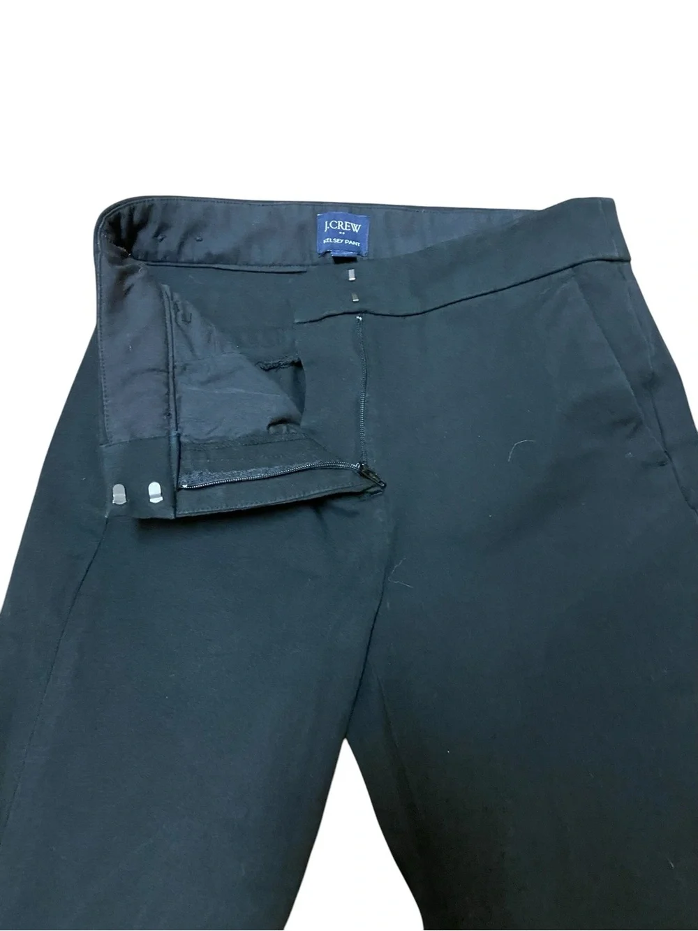 J. Crew Women’s Black Kelsey Flare Pant Cropped Size O Trousers Stretch School